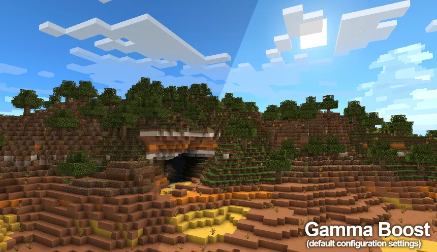 Gamma Boost — Minecraft resurs pak, rasm 2