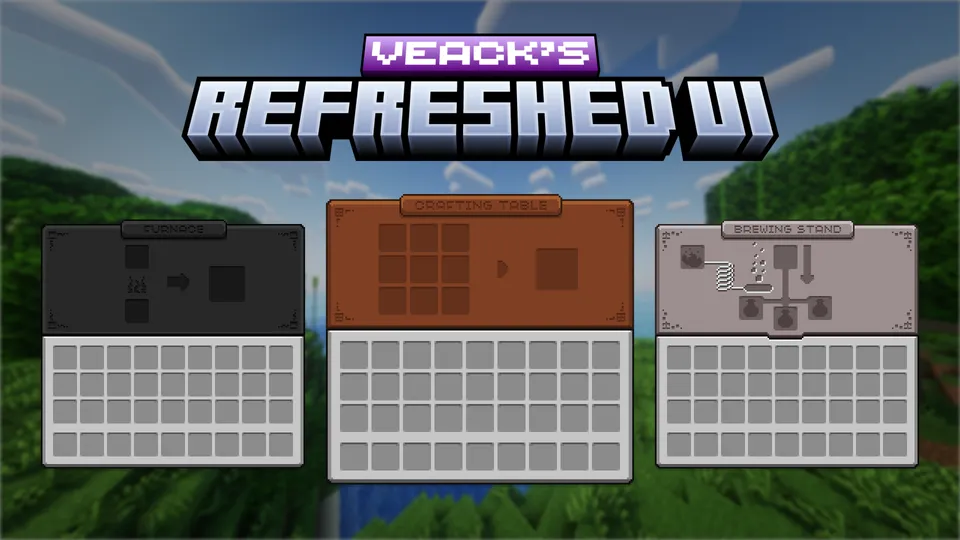 Refreshed UI ! — Minecraft resurs pak, rasm 2