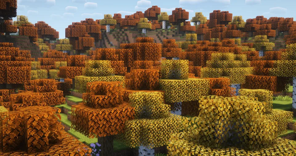 Nature's Autumn Adventure — Minecraft resurs pak, rasm 2