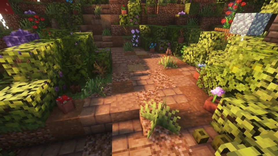 Randomly Rotating Flower Pots — Minecraft resurs pak, rasm 4