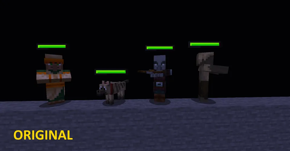 Modified Health Bars — Minecraft resurs pak, rasm 2