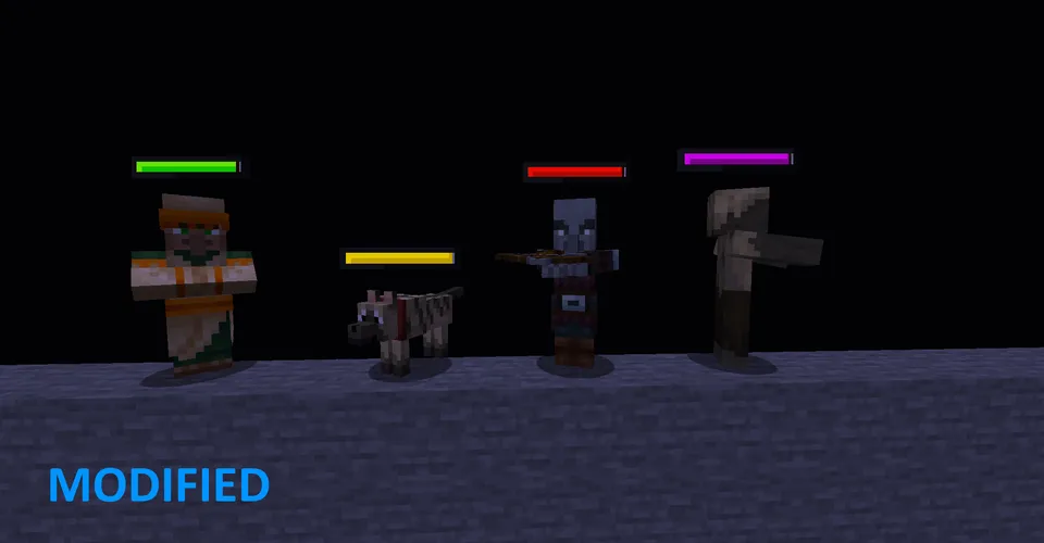 Modified Health Bars — Minecraft resurs pak, rasm 3