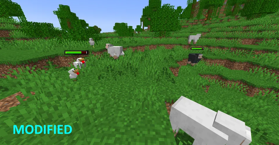 Modified Health Bars — Minecraft resurs pak, rasm 5
