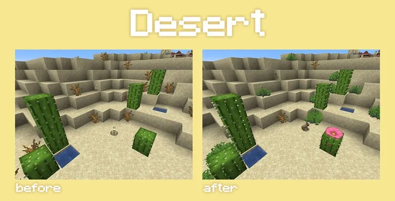 Mo's Desert Bloom — Minecraft resurs pak, rasm 4