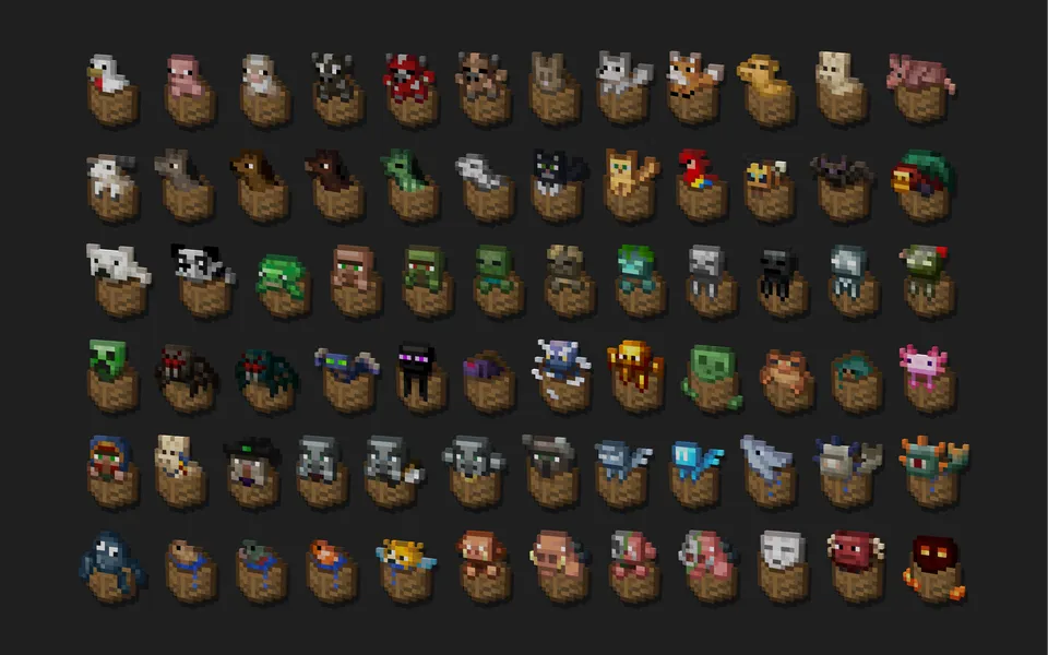 Mob Crates — Minecraft resurs pak, rasm 3