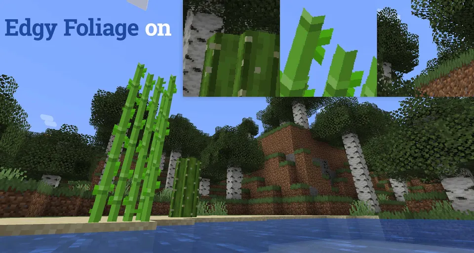 Edgy Foliage — Minecraft resurs pak, rasm 2