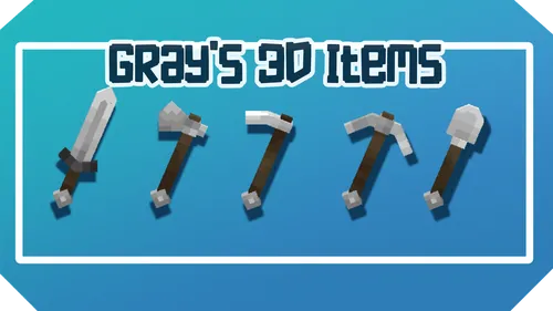 Gray's 3D items — Minecraft resurs pak, rasm 1