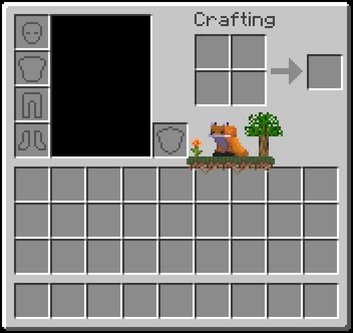 Fox Pet Inventory — Minecraft resurs pak, rasm 2