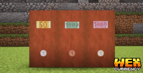 WexCurrency - Bills and Coin — Minecraft resurs pak, rasm 1