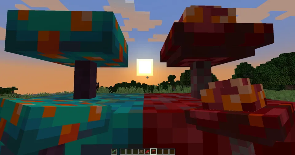 3D mushrooms — Minecraft resurs pak, rasm 3