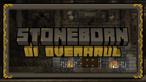Stoneborn UI — Minecraft resurs pak, rasm 1
