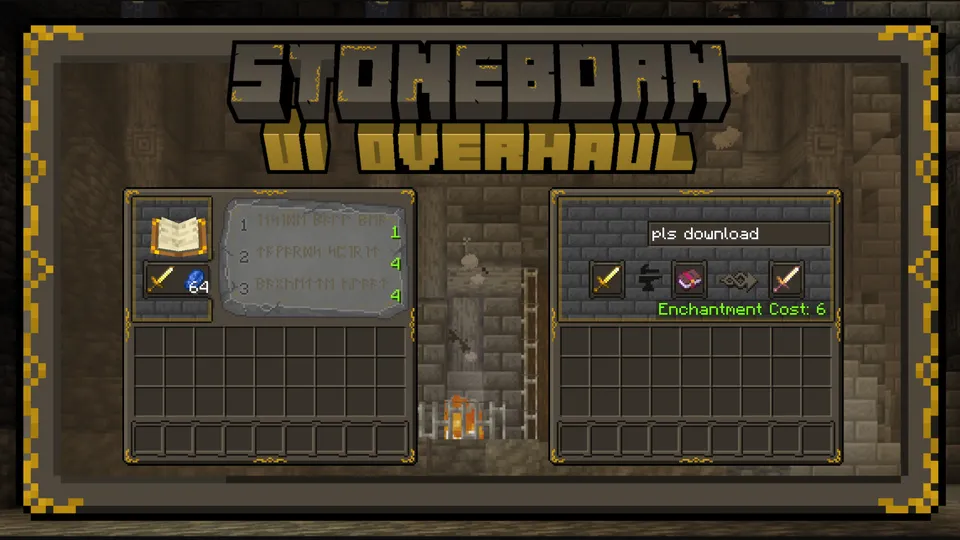 Stoneborn UI — Minecraft resurs pak, rasm 8