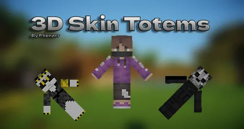 3D skin totems — Minecraft resurs pak, rasm 1