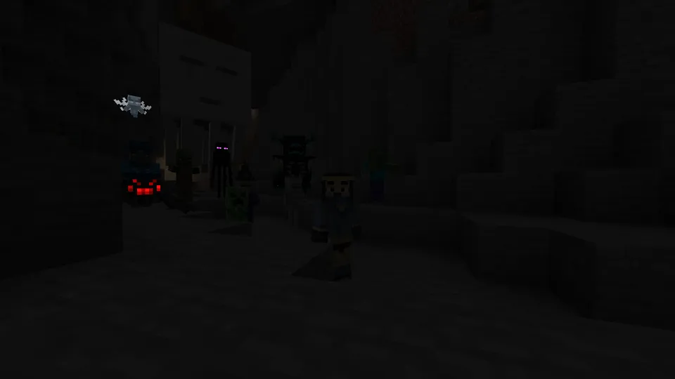 Emissive mobs — Minecraft resurs pak, rasm 2
