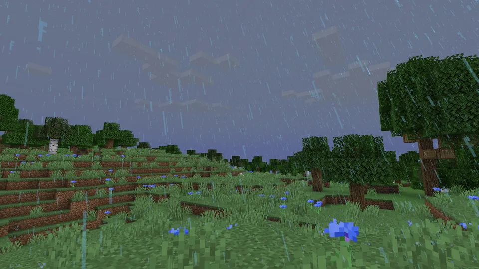 Dynamic Rain Shader — Minecraft resurs pak, rasm 4