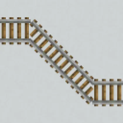 Diagonal Perfect Rails 3D — Minecraft resurs pak, rasm 1
