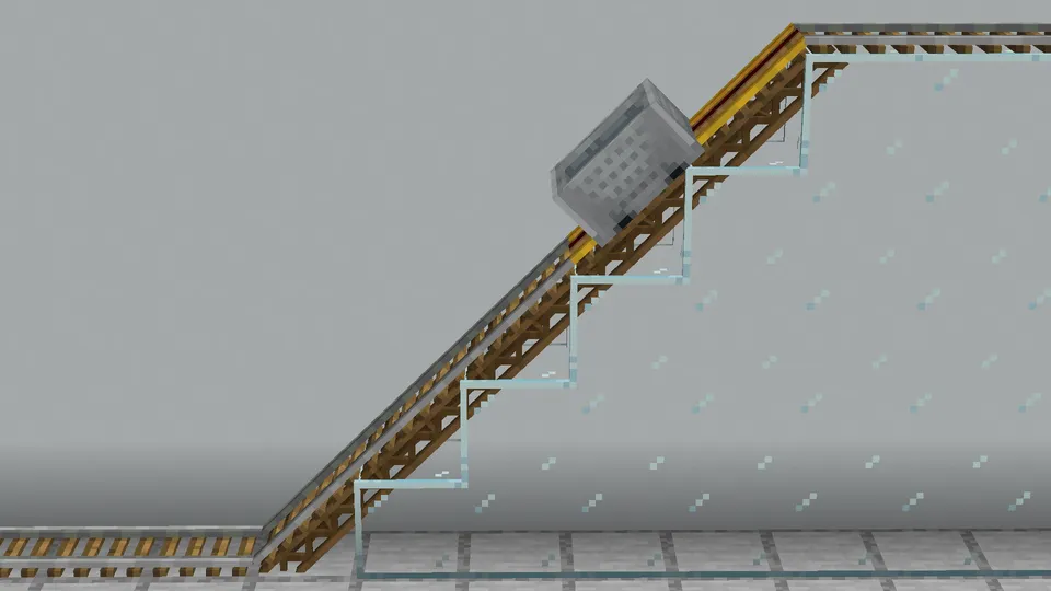 Diagonal Perfect Rails 3D — Minecraft resurs pak, rasm 4