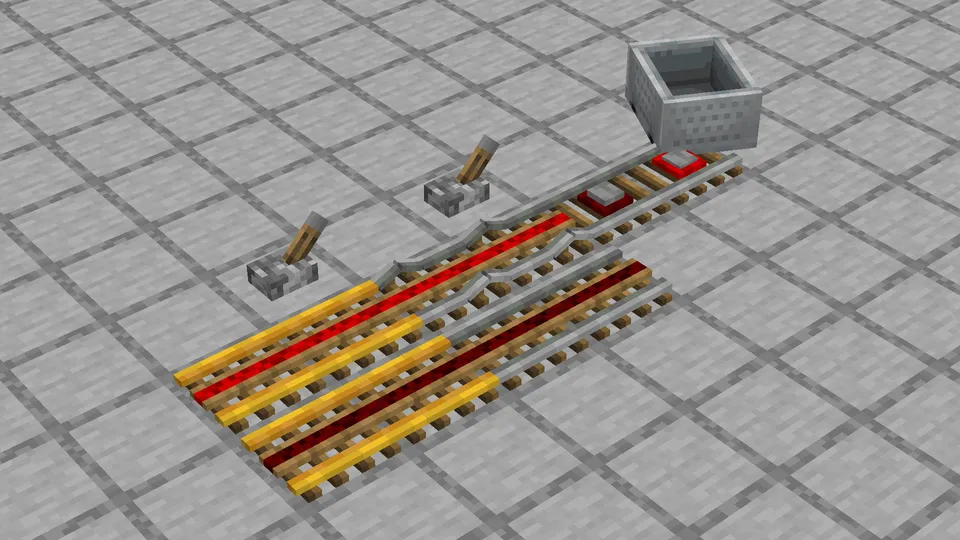 Diagonal Perfect Rails 3D — Minecraft resurs pak, rasm 5