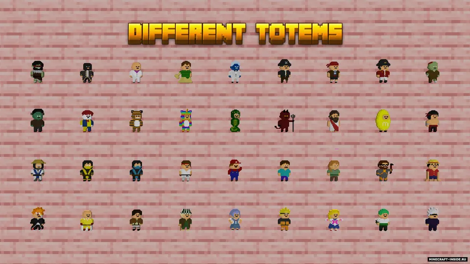 Different Totems — Minecraft resurs pak, rasm 2