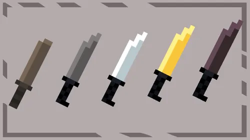 Swords Knifes — Minecraft resurs pak, rasm 1