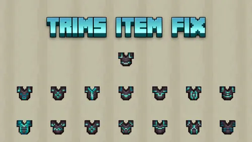 Trims Item Fix — Minecraft resurs pak, rasm 1