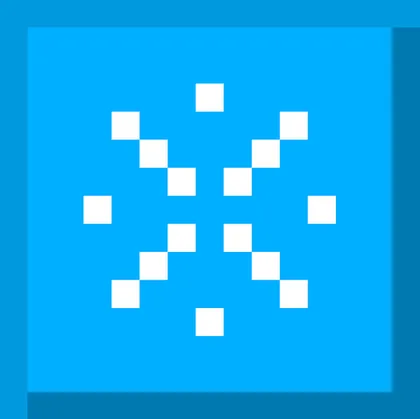 Crosshair snowflake | Qor parchasi nishoni — Minecraft resurs pak, rasm 1