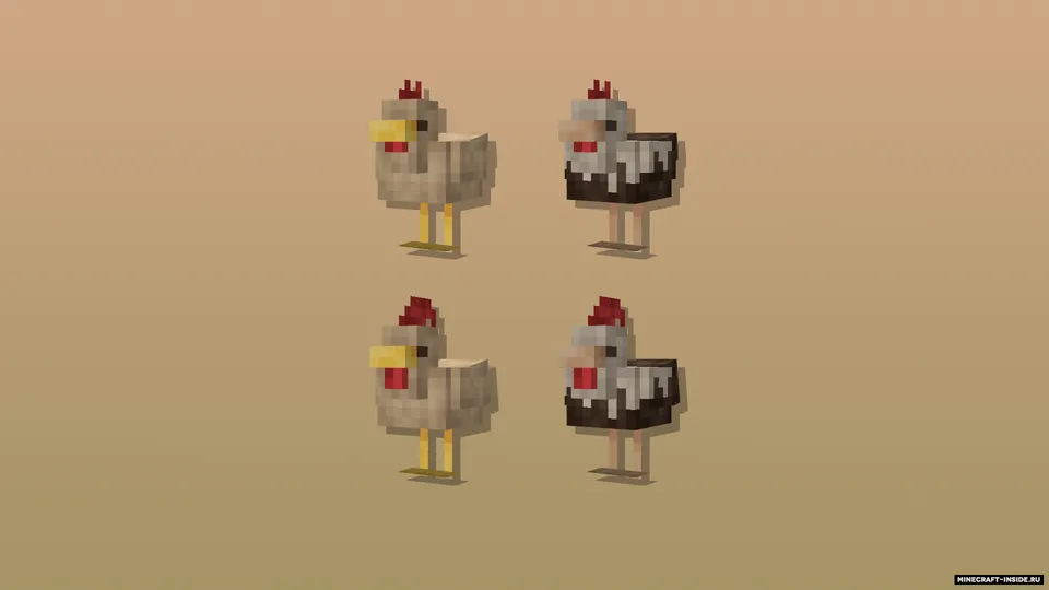 Cluckier Chickens — Minecraft resurs pak, rasm 4