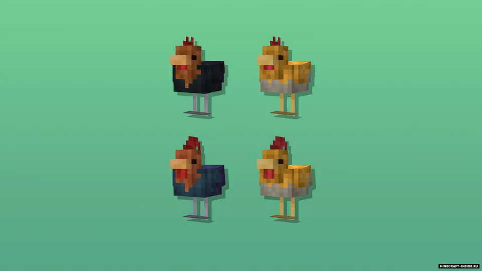 Cluckier Chickens — Minecraft resurs pak, rasm 7