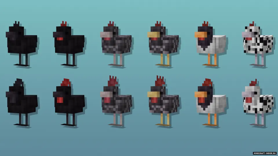 Cluckier Chickens — Minecraft resurs pak, rasm 8