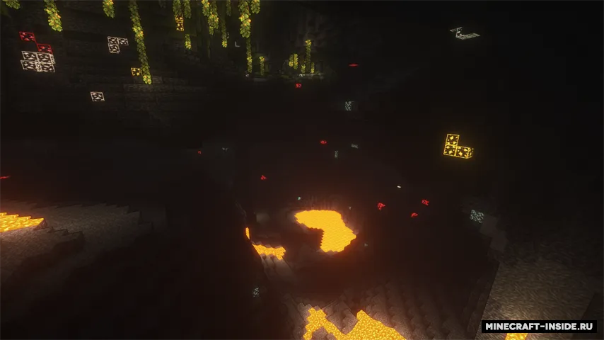 Outlines of luminous ores — Minecraft resurs pak, rasm 4