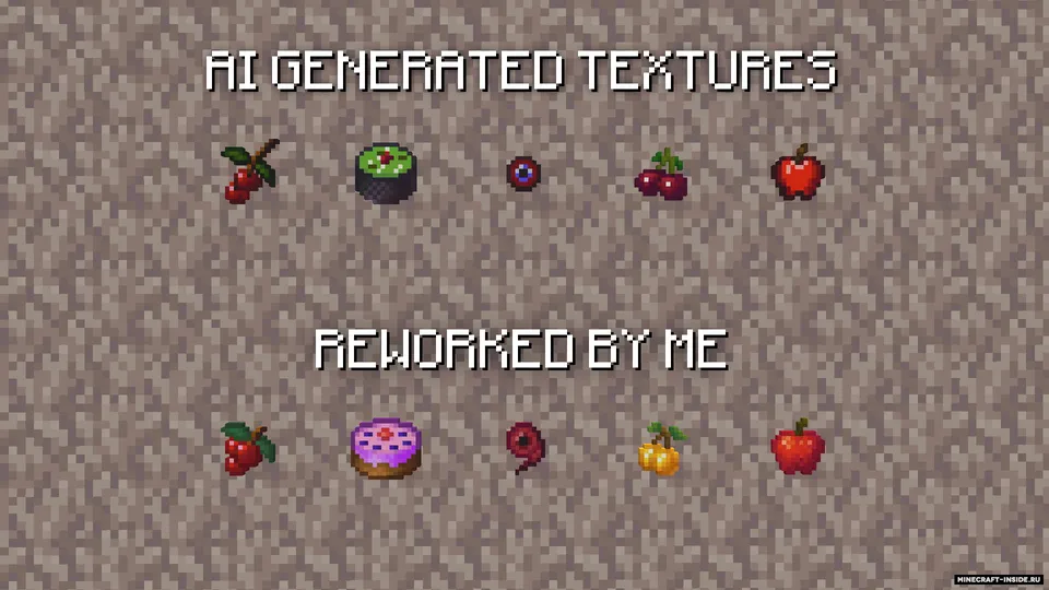 AI Food — Minecraft resurs pak, rasm 3
