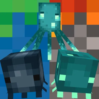 Baby Squids (Earthly Dungeon Squids) — Minecraft resurs pak, rasm 1