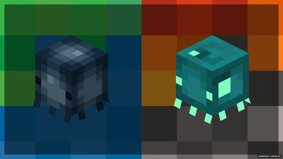 Baby Squids (Earthly Dungeon Squids) — Minecraft resurs pak, rasm 3