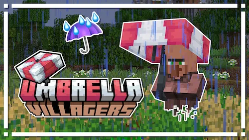 Umbrella Villagers — Minecraft resurs pak, rasm 1