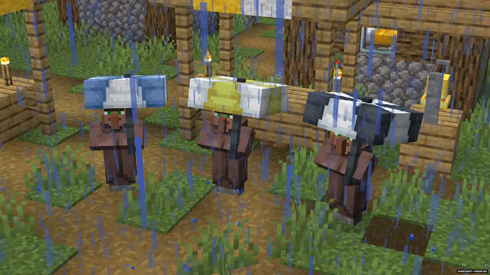 Umbrella Villagers — Minecraft resurs pak, rasm 2