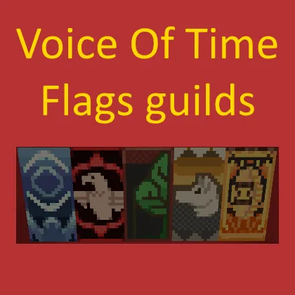 Voice of Time: Flags guilds — Minecraft resurs pak, rasm 1