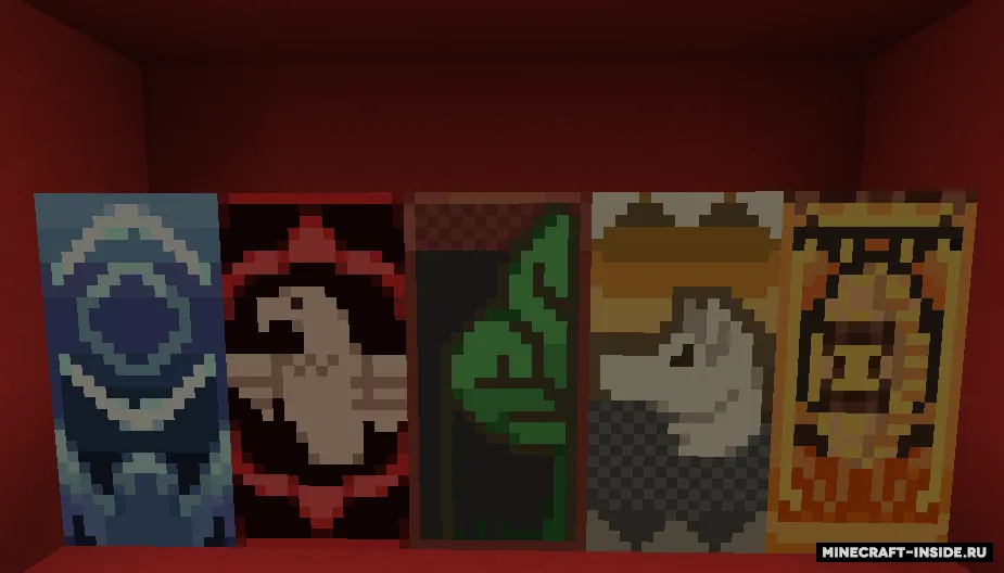 Voice of Time: Flags guilds — Minecraft resurs pak, rasm 2