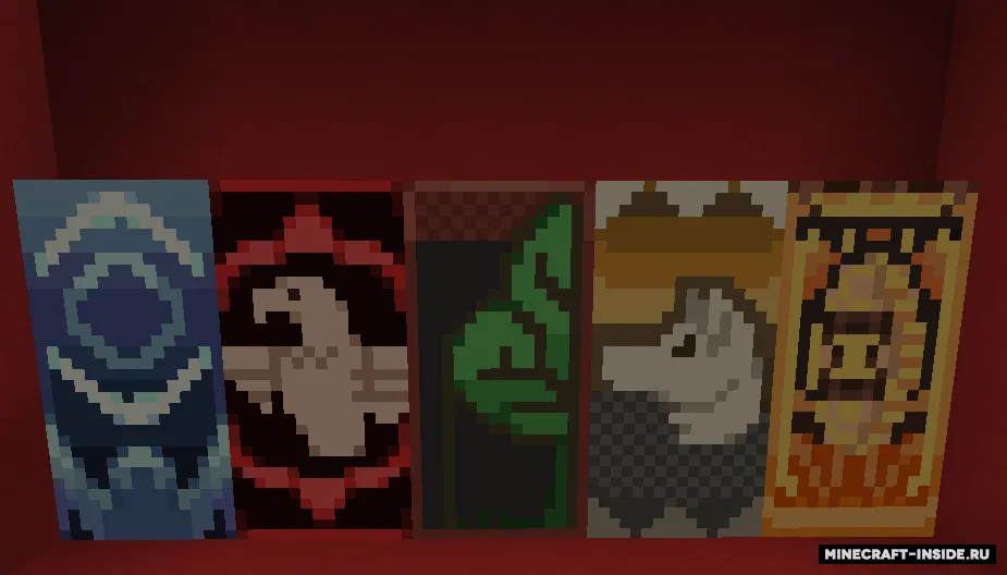 Voice of Time: Flags guilds — Minecraft resurs pak, rasm 4