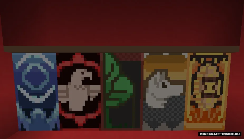 Voice of Time: Flags guilds — Minecraft resurs pak, rasm 5