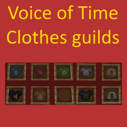 Voice of Time: Clothes guilds — Minecraft resurs pak, rasm 1
