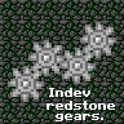 Indev Redstone Gears — Minecraft resurs pak, rasm 1