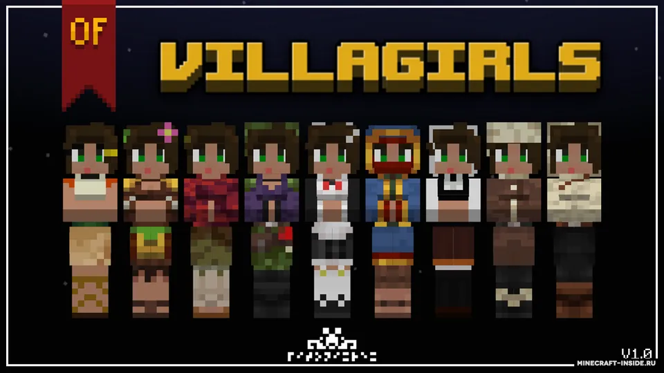 Villagirls — Minecraft resurs pak, rasm 2