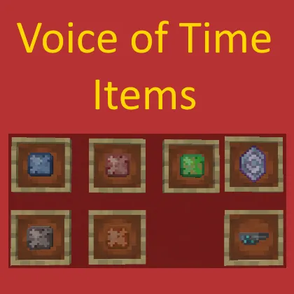 Voice of Time: Items — Minecraft resurs pak, rasm 1