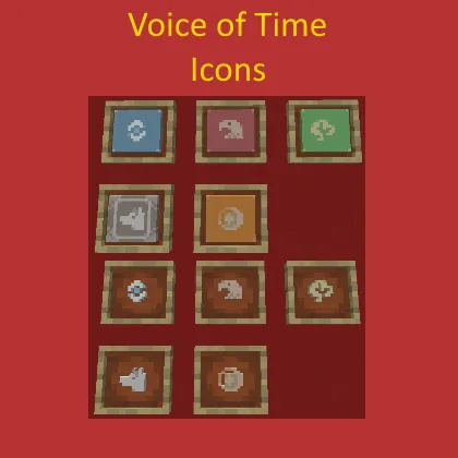 Voice of Time: Icons — Minecraft resurs pak, rasm 1