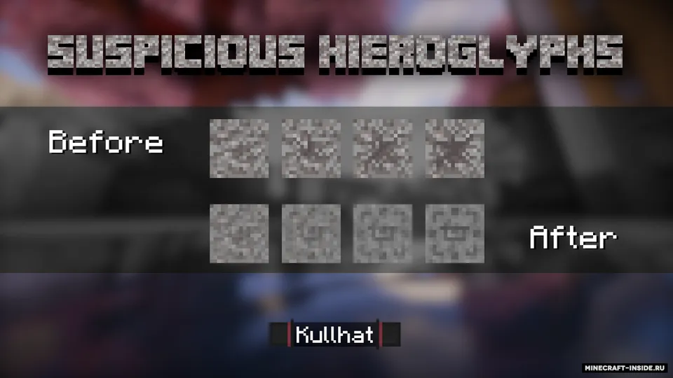 Suspicious Hieroglyphs — Minecraft resurs pak, rasm 2