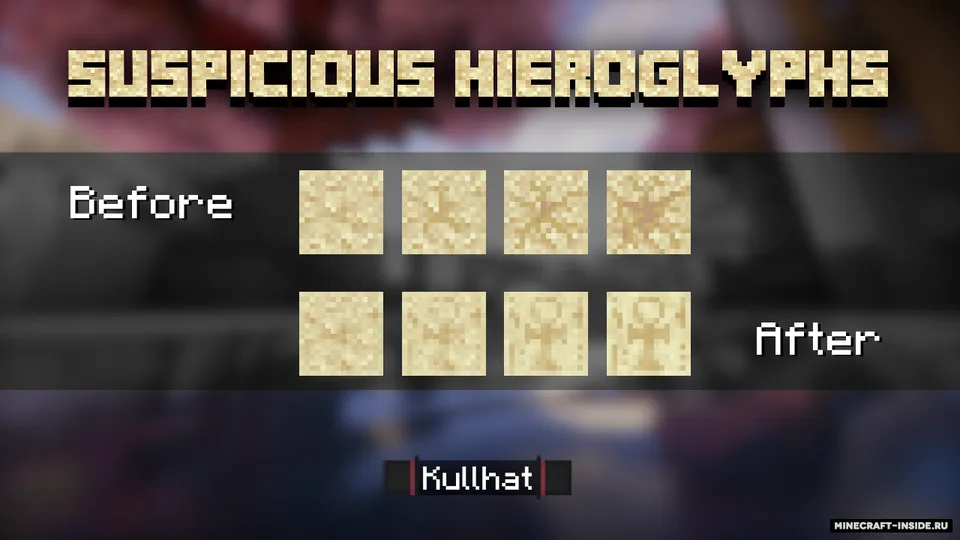 Suspicious Hieroglyphs — Minecraft resurs pak, rasm 3