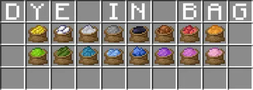 Dye In Bag — Minecraft resurs pak, rasm 1
