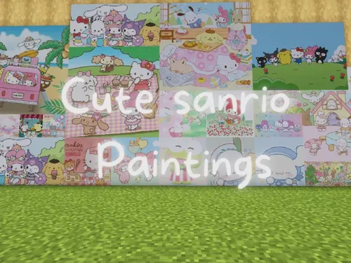 Cute Sanrio Paintings — Minecraft resurs pak, rasm 1