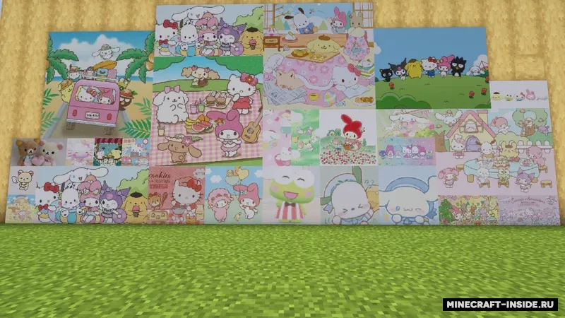 Cute Sanrio Paintings — Minecraft resurs pak, rasm 2