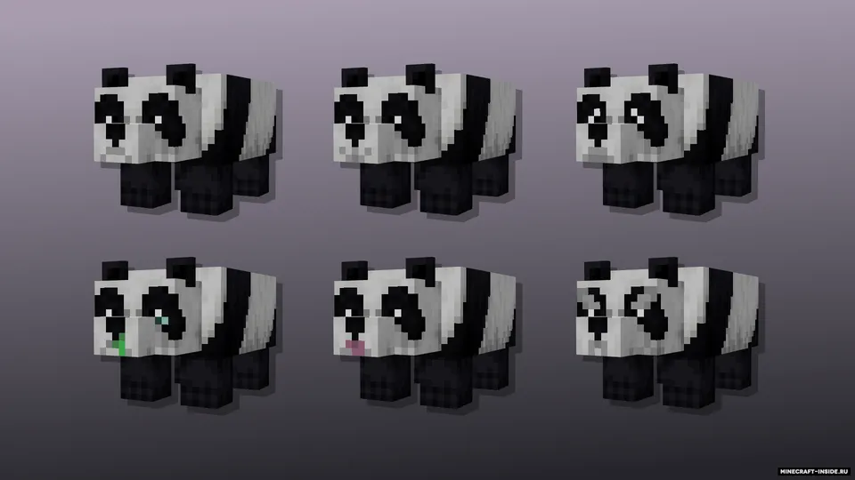 Puffier Pandas — Minecraft resurs pak, rasm 2